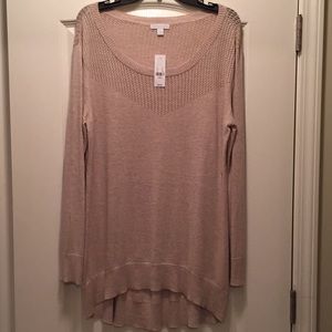 NY&CO large tunic sweater beige